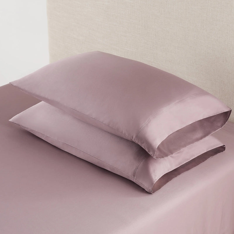 300 Thread Count Lavender Cotton Sateen Bed Sheet Set, King - Puck's