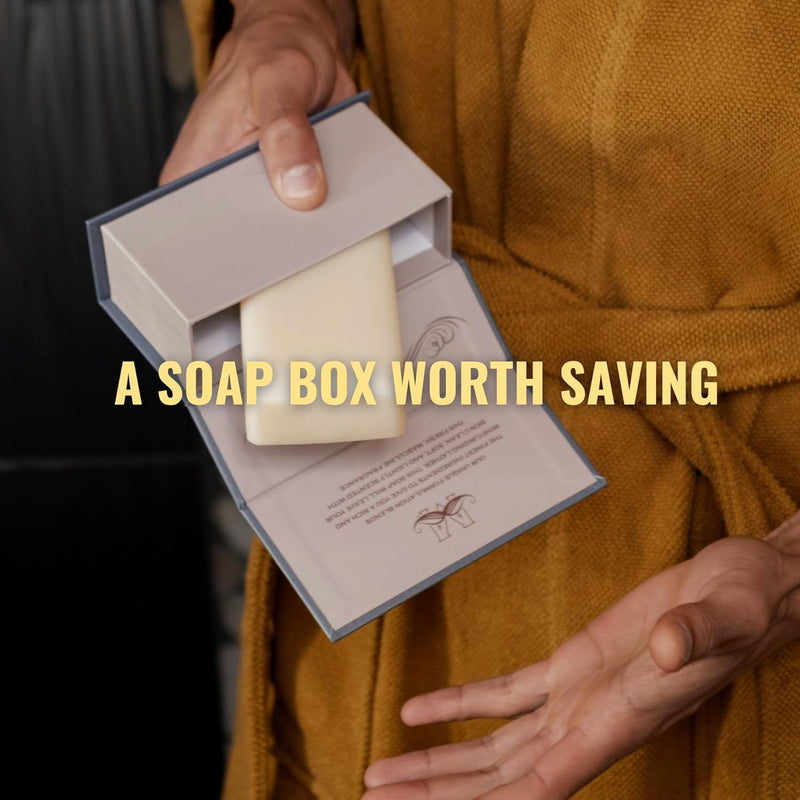 San Francisco Soap Co Man Bar 3-Piece Gift Set - No Harmful Chemicals - Good for All Skin Types - Made in the USA - Puck's
