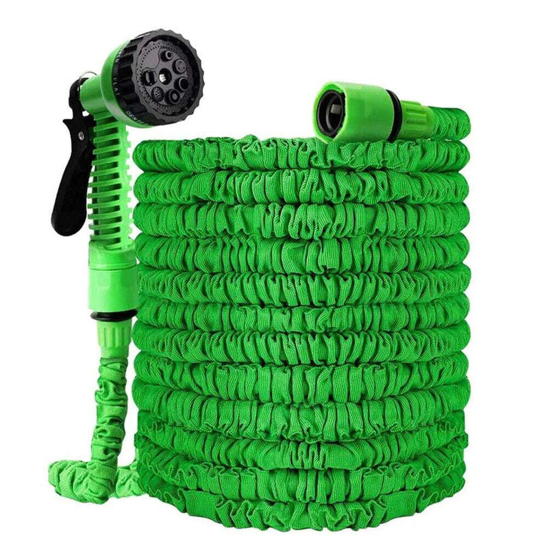 Expanding Expandable Flexible Garden Water Hose W Spray Nozzle 25, 50, 75, 100FT - Puck's