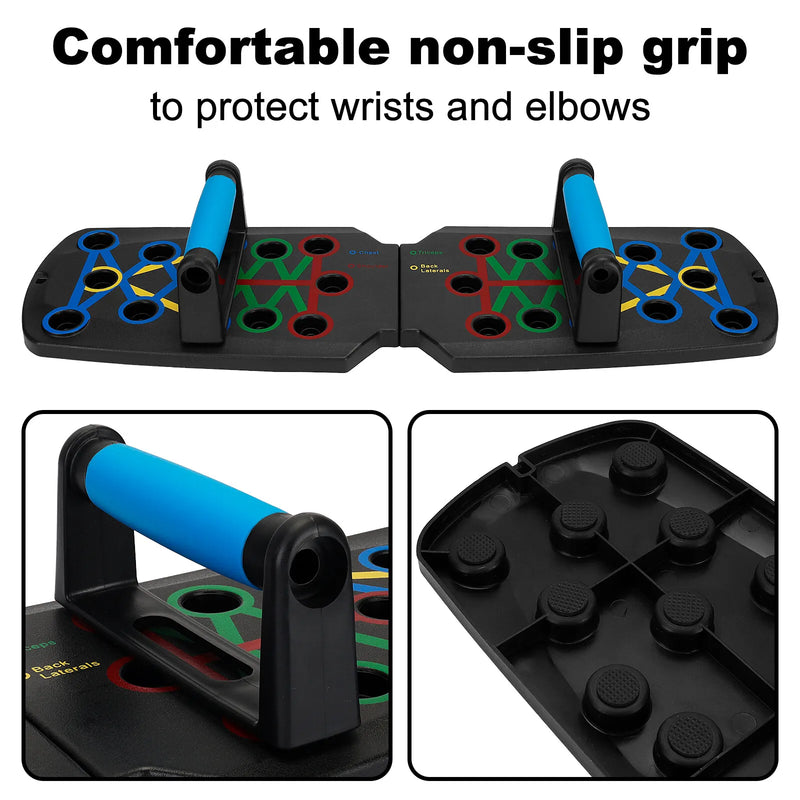 28 in 1 Push up Rack Board System Fitness Workout Train Home Gym Exercise Stands - Puck's