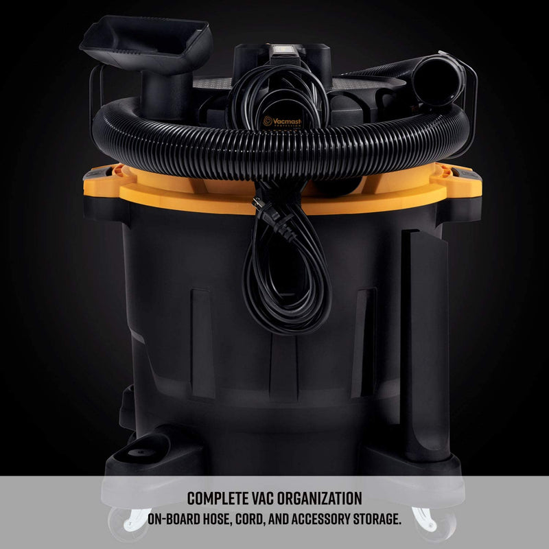 Professional Wet/Dry Vac, 12 Gallon, Beast Series, 5.5 HP 2-1/2" Hose (VJH1211PF0201) , Black - Puck's