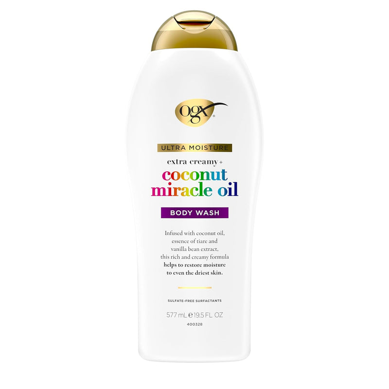 Extra Creamy + Coconut Miracle Oil Ultra Moisture Body Wash, 19.5 Fl Oz - Puck's