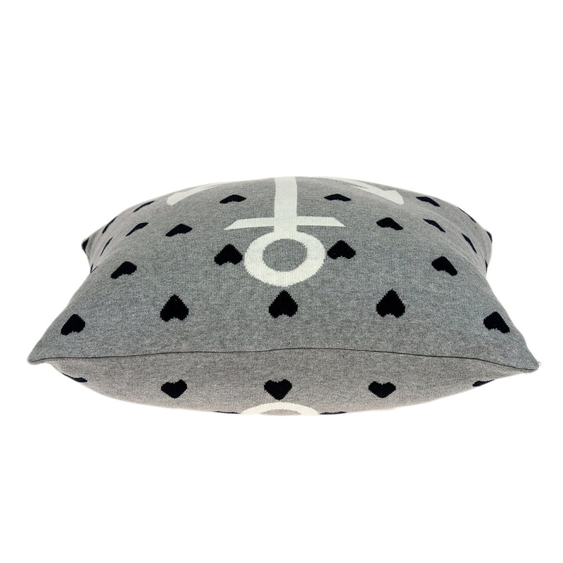 Casual Square Grey Nautical Anchor Accent Pillow - Puck's