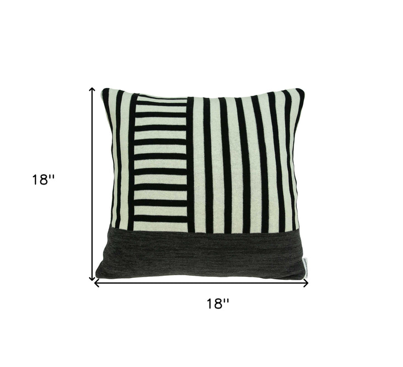 18" X 5" X 18" Transitional Multi Colored Pillow Cover With Poly Insert-2