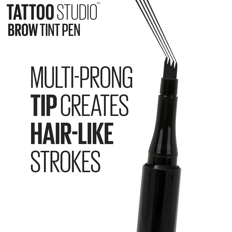 New York Tattoostudio Brow Tint Pen Makeup, Soft Brown, 0.037 Fl. Oz. - Puck's
