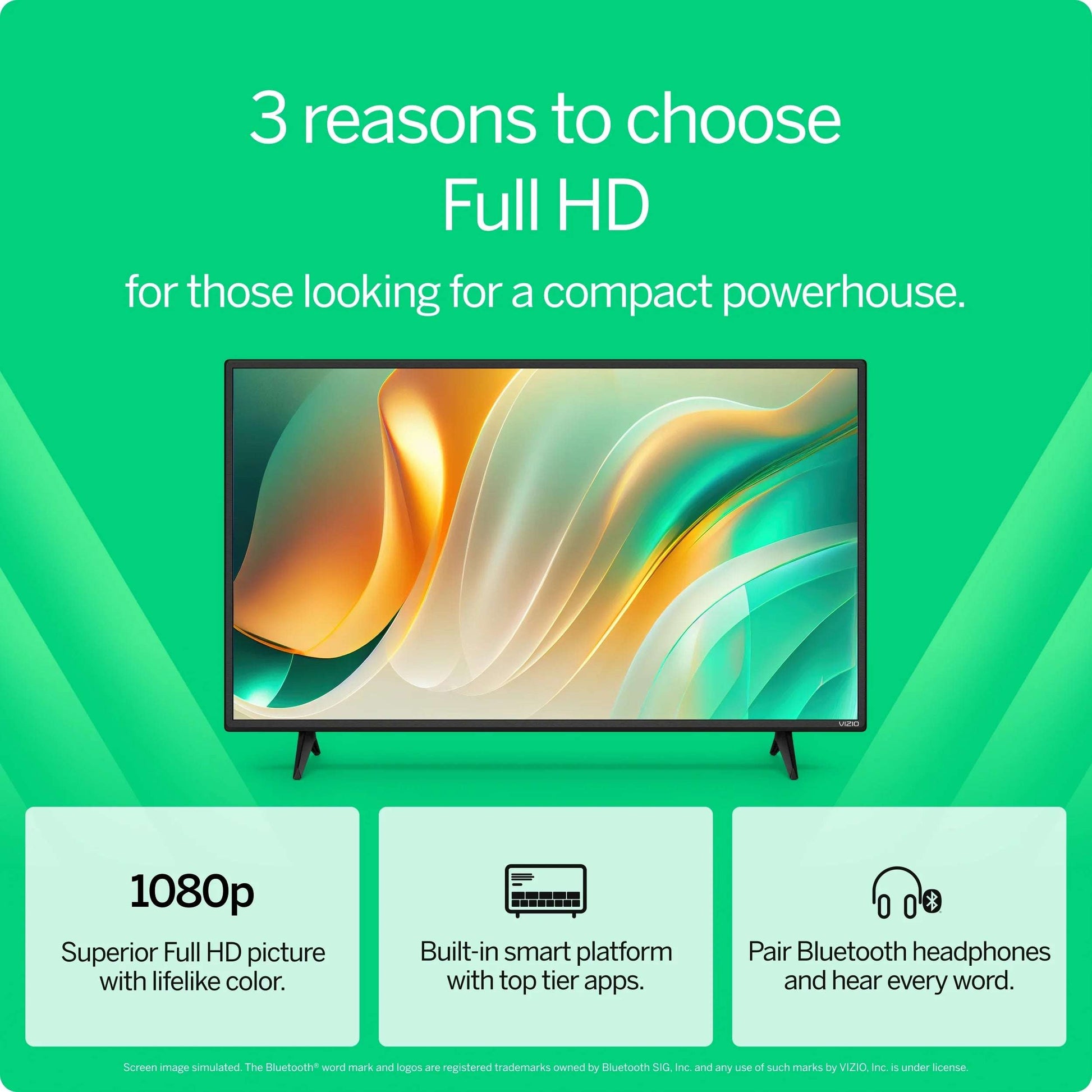 40" Class Full HD 1080P LED Smart TV (New) VFD40M-08 - Puck's