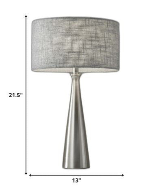 Black Metal Tapered Base Table Lamp - Puck's