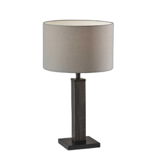Black Wood Monument Table Lamp - Puck's