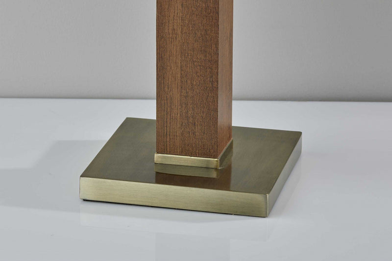Black Wood Monument Table Lamp - Puck's