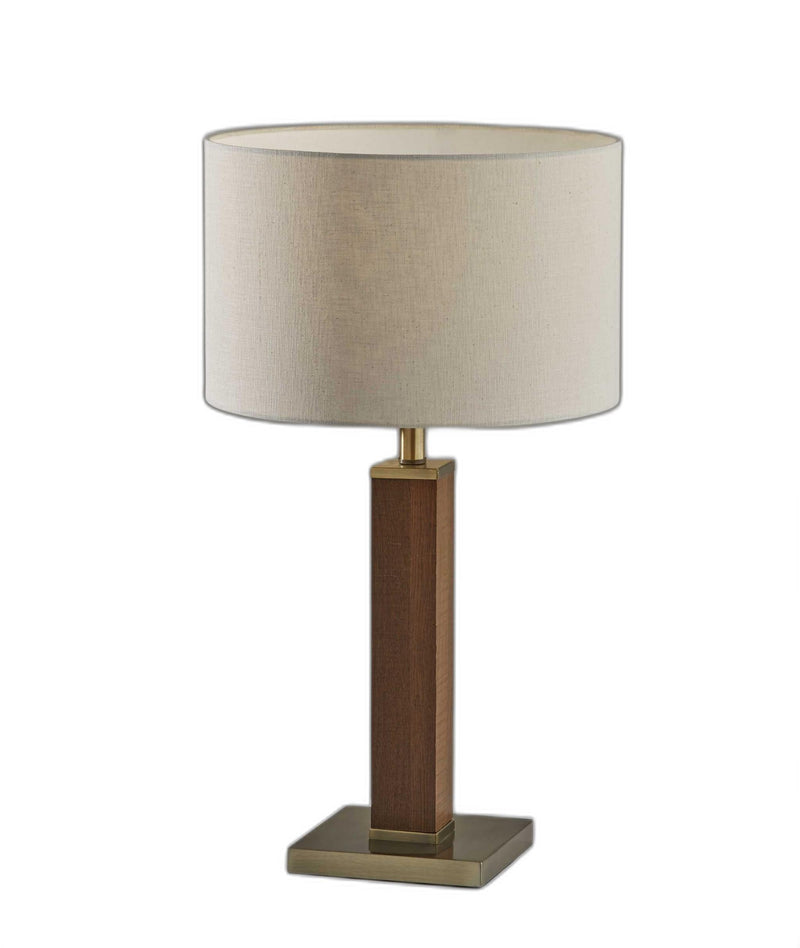 Black Wood Monument Table Lamp - Puck's