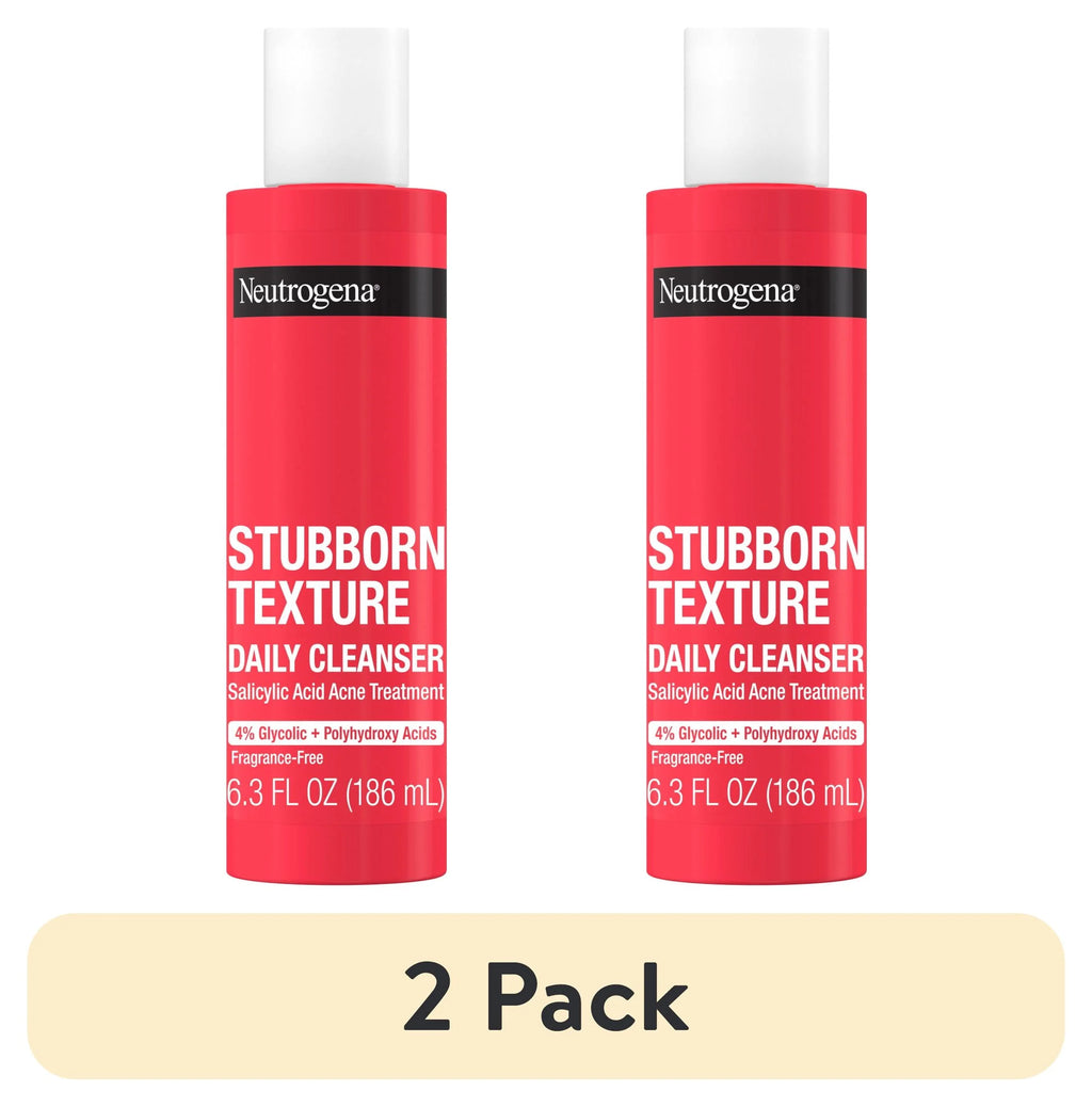 (2 Pack)  Stubborn Texture Daily Acne Facial Cleanser, 6.3 Fl. Oz - Puck's