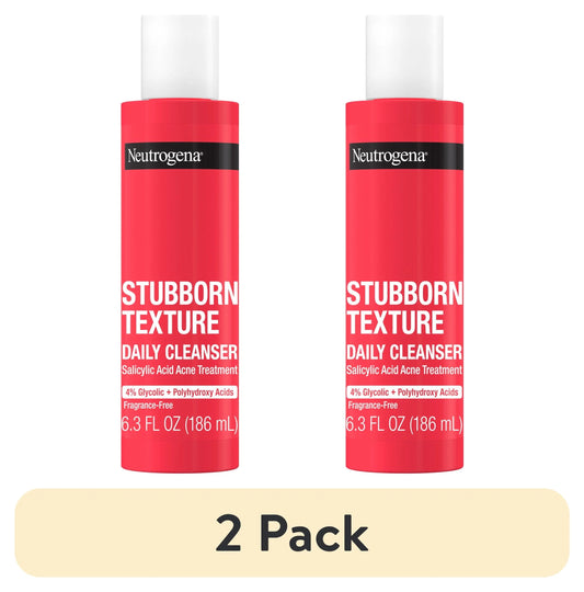 (2 Pack)  Stubborn Texture Daily Acne Facial Cleanser, 6.3 Fl. Oz - Puck's Puck's