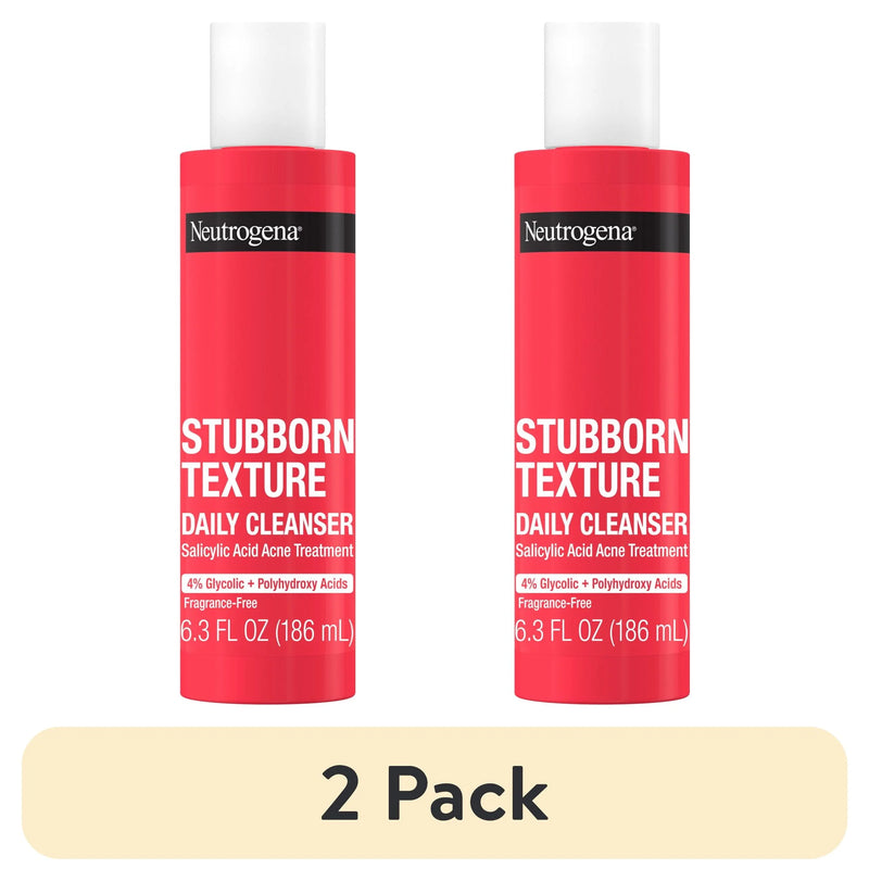 (2 Pack) Stubborn Texture Daily Acne Facial Cleanser, 6.3 Fl. Oz - Puck's