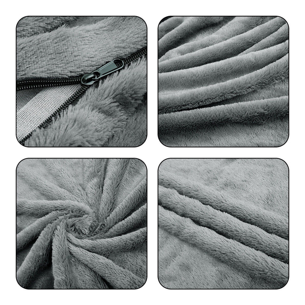 Large Sofa Sack, Ultra Soft Bean Bag Chair Cover for Living Room Lazy Lounger Chair (Stuffing Not Included), Dark Grey, 5 X 2.5 Ft - Puck's