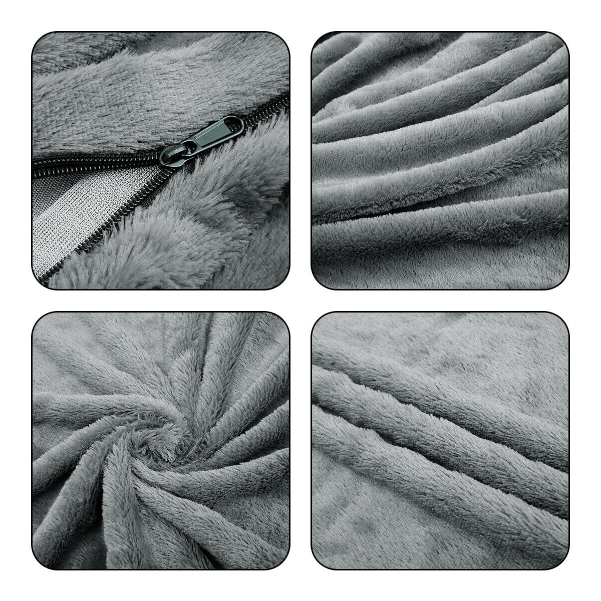 Large Sofa Sack, Ultra Soft Bean Bag Chair Cover for Living Room Lazy Lounger Chair (Stuffing Not Included), Dark Grey, 5 X 2.5 Ft - Puck's