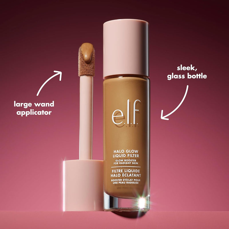 Halo Glow Liquid Filter, Complexion Booster for a Glowing, Soft-Focus Look, Infused with Hyaluronic Acid, Vegan & Cruelty-Free, 2 Fair/Light - Puck's