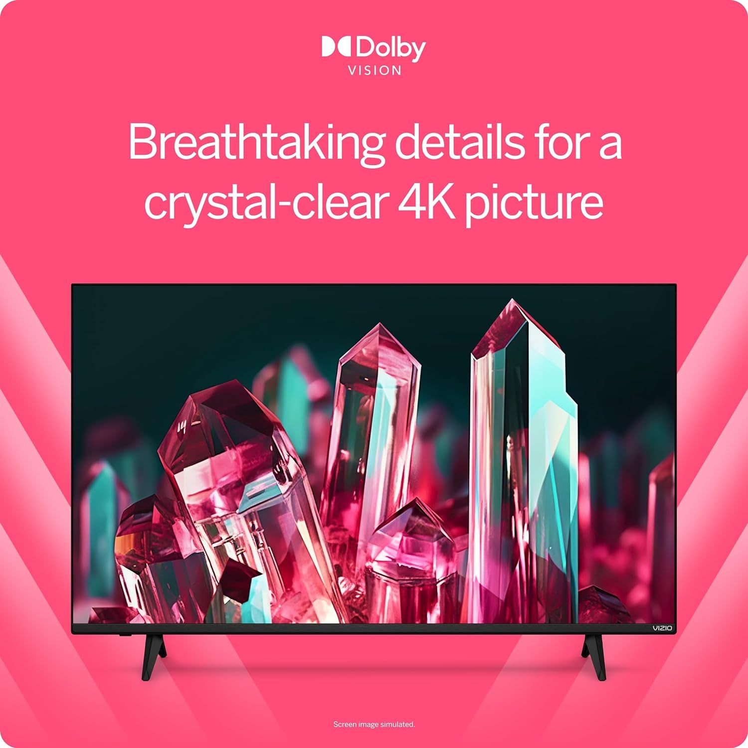 50-Inch V-Series 4K UHD LED Smart TV with Voice Remote, Dolby Vision, HDR10+, Alexa Compatibility, 2022 Model - Puck's