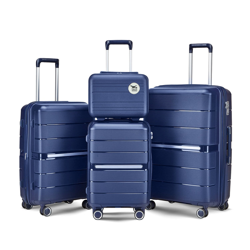 Luggage Sets 4 Piece(14/20/24/28) PP Lightweight & Durable Expandable - Puck's