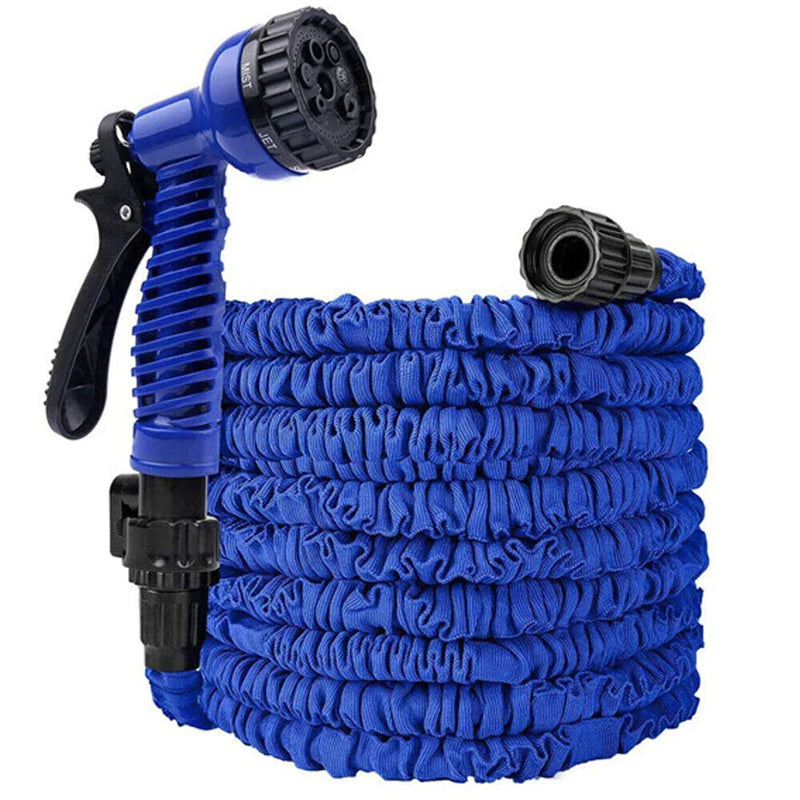 Expanding Expandable Flexible Garden Water Hose W Spray Nozzle 25, 50, 75, 100FT - Puck's