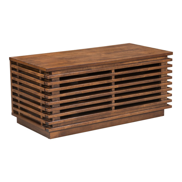 35" Brown Enclosed Storage Entertainment Center-0