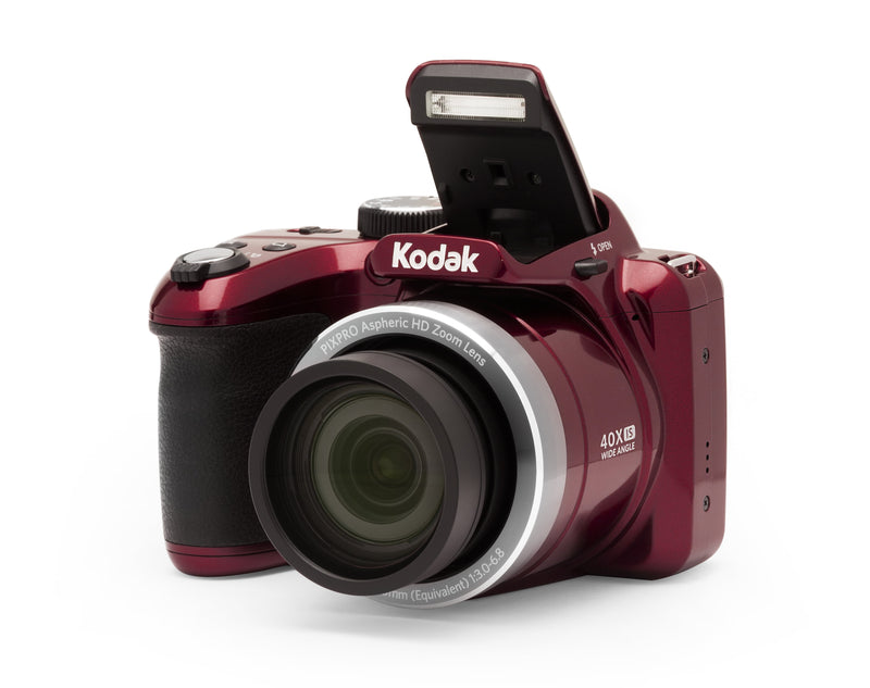 PIXPRO AZ401 Bridge Digital Camera - 16MP 40X Optical Zoom Hd720P Video (Red) - Puck's