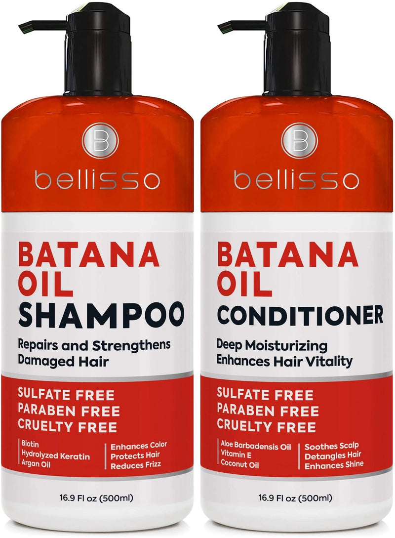 Batana Oil Shampoo and Conditioner Set Thickening Hair Products for Women And - Puck's