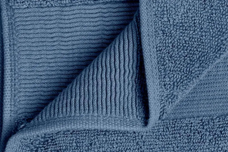 4 Pack Resort Collection Soft Bath Towels 28x55 in Luxury Plush Cotton Blue - Puck's