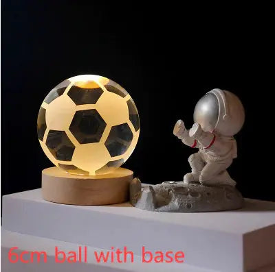 3D Crystal Solar System Night Light - Puck's