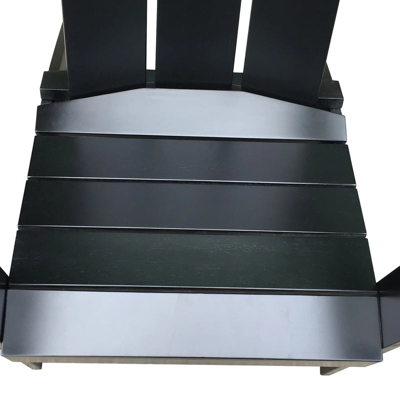 Wood Modern Adirondack Chair, Black Color - Puck's