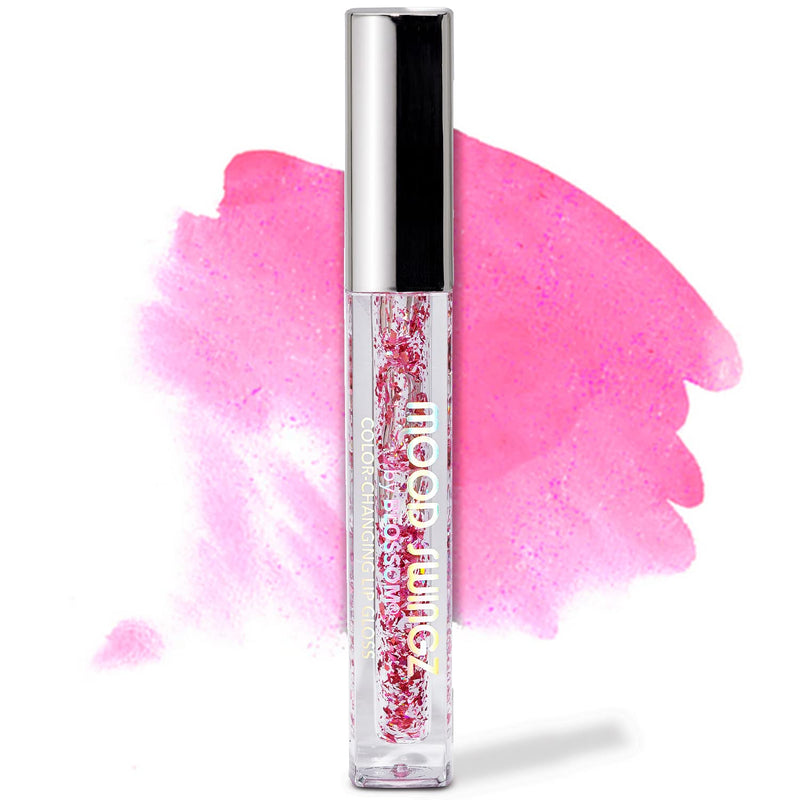Color Changing Mood Swingz Lip Gloss Shimmering Glitter Sparkle Moisturizing Lip Balm, 0.20 Fl. Oz./5.9Ml, IYKYK - Puck's