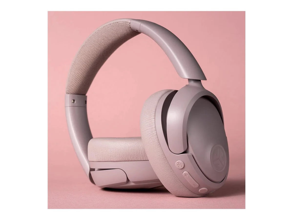 Jbuds Lux Bluetooth Over-Ear Headphones W/ Active Noise Cancellation, Mauve - Puck's
