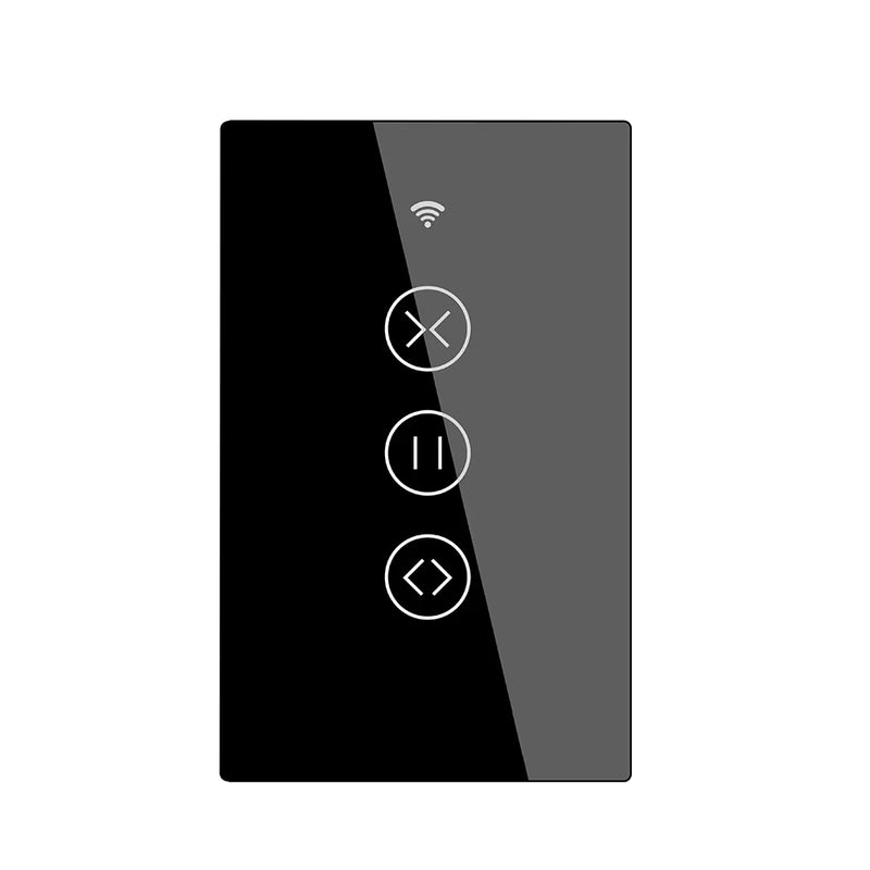 Wifi RF433 Smart Touch Curtain Roller Blinds Motor Switch Tuya Smart Life App Remote Control Work with Alexa Google Home US - Puck's