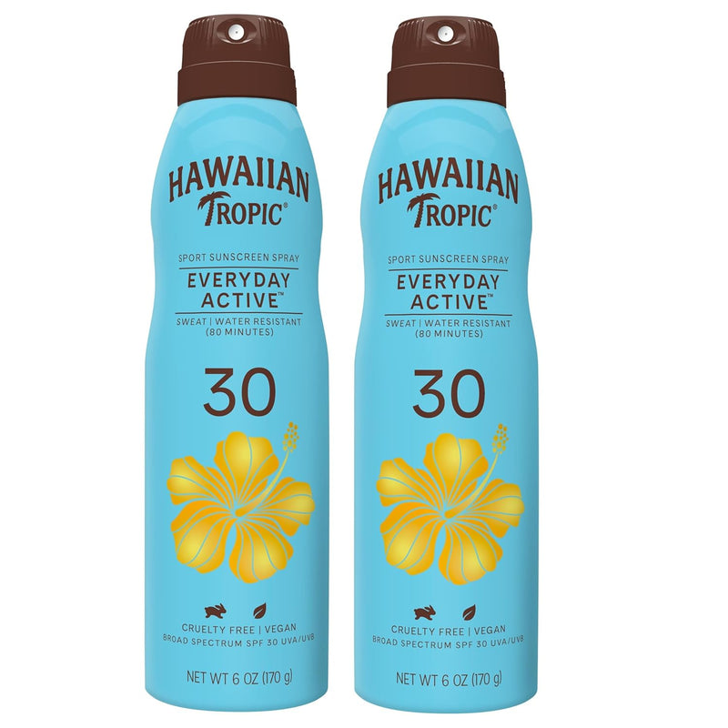 Everyday Active Clear Spray Sunscreen SPF 30, 6Oz Twin Pack |  Sunblock, Oxybenzone Free, Spray on Sunscreen - Puck's