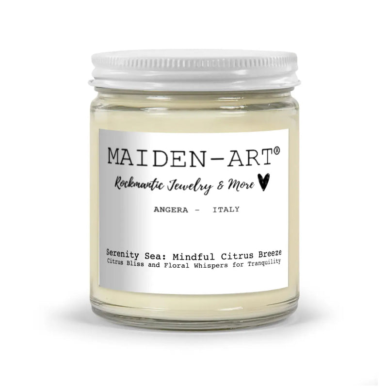 Serenity Sea: Mindful Citrus Breeze - Candle for Mindfulness & Meditation - Puck's