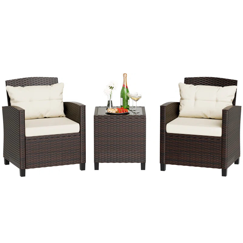 Arlayne 2 - Person Outdoor Seating Group with Cushions - Puck's