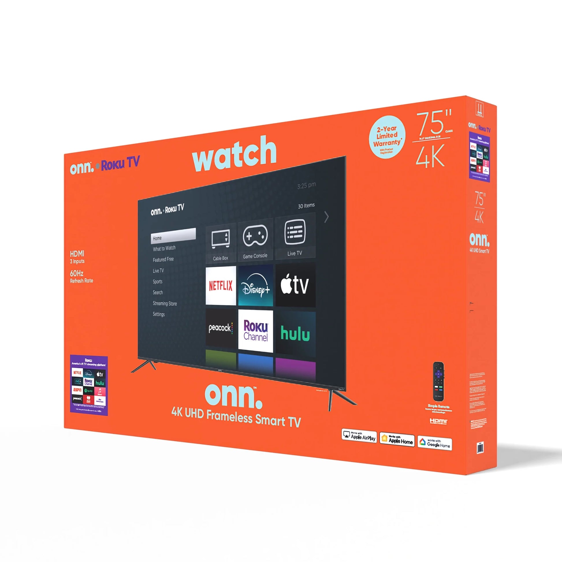 75” Class 4K UHD (2160P) LED Roku Smart Television (100044717) - Puck's
