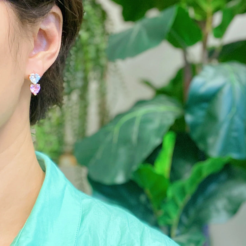 Two Colors of Love Earrings - Puck's