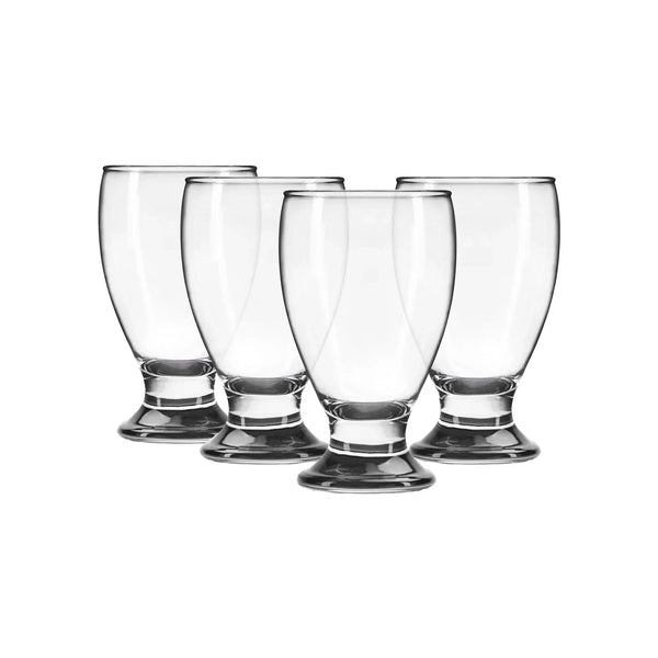 4-Piece Clear Glass Drinkware Set - Puck's