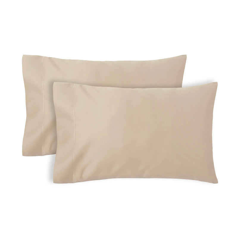 400 TC Hygro Cotton Pillowcases, King, Brownstone, 2 Piece - Puck's