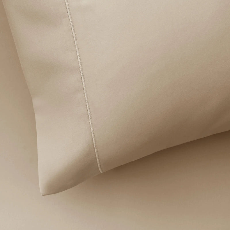400 TC Hygro Cotton Pillowcases, King, Brownstone, 2 Piece - Puck's