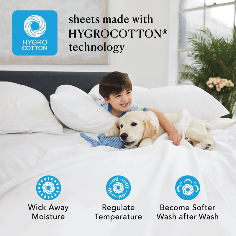 400 Thread Count Greystone Performance Hygrocotton Pillowcase Set, King (2 Count) - Puck's