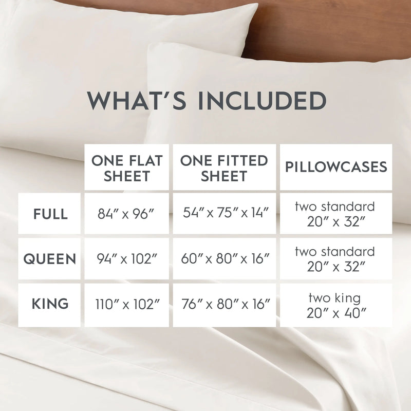 400 Thread Count Vanilla Dream Performance Hygrocotton Pillowcase Set, King (2 Count) - Puck's