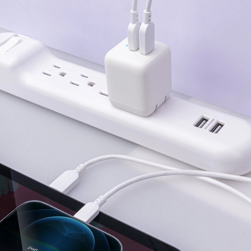 40W USB-C Dual Port Wall Charger with Power Delivery - Puck's