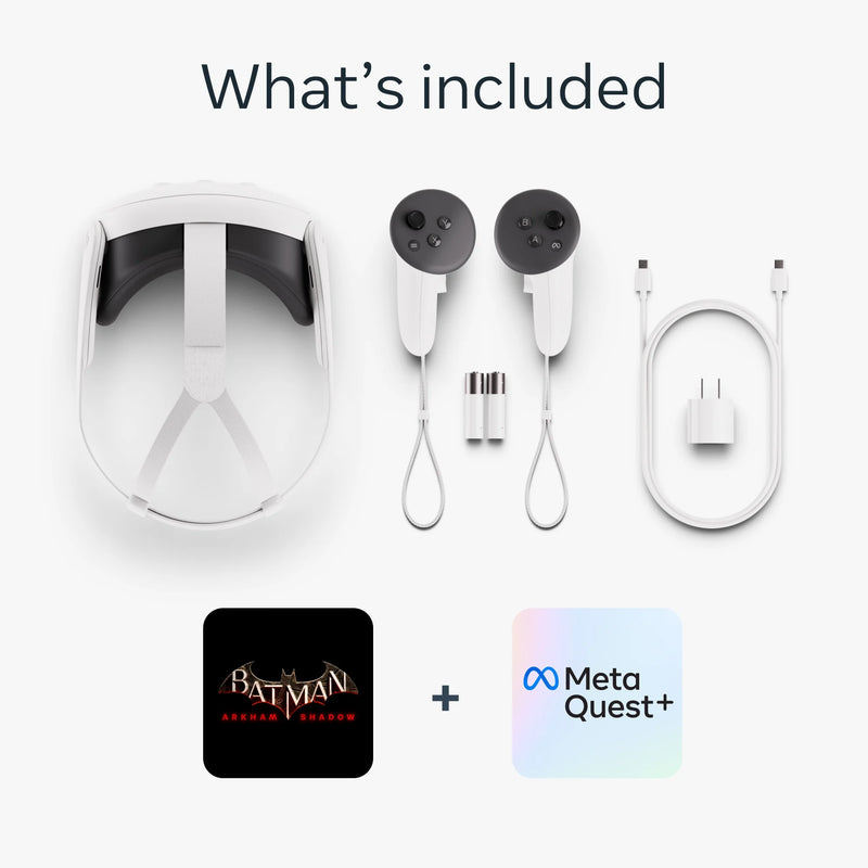 3 512 GB - de krachtigste Quest - Ultieme Mixed Reality-ervaringen - Batman: Arkham Shadow en een proefversie van 3 maanden van + inbegrepen - Puck's
