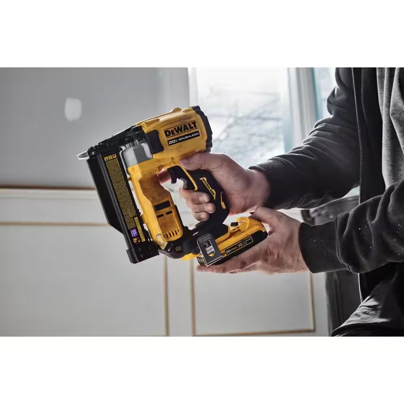 ATOMIC 20V MAX Lithium Ion Cordless 23 Gauge Pin Nailer Kit with 2.0Ah Battery and Charger - Puck's