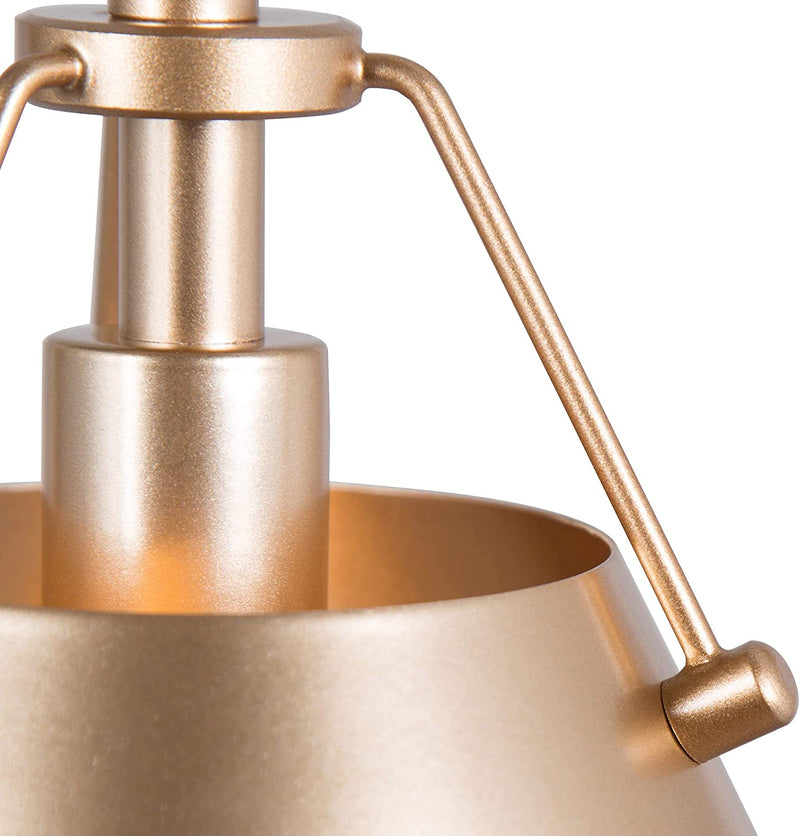 Gold Pendant Lighting, Modern Hanging Light Fixture for Kitchen Island, Hallway, Dining Room, Foyer and Bedroom - Puck's