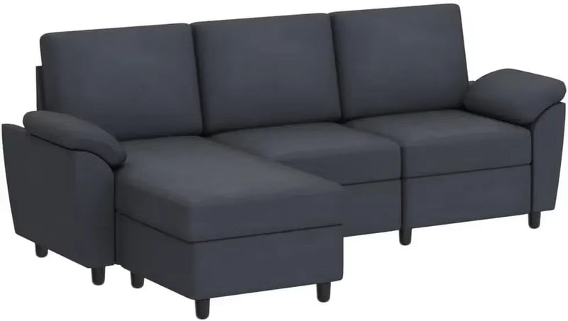 Velvet Fabric Sofa Bed Futon with 2 Pillows 3 Adjustable Angles Small Loveseat Folding Sleeper Sofa 600Lbs Weight Capacity Space - Puck's