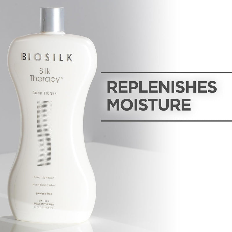 Silk Therapy Conditioner, Moisturizes & Conditions Hair for Incredible Shine, Sulfate, Paraben, & Cruelty-Free, 34 Oz - Puck's