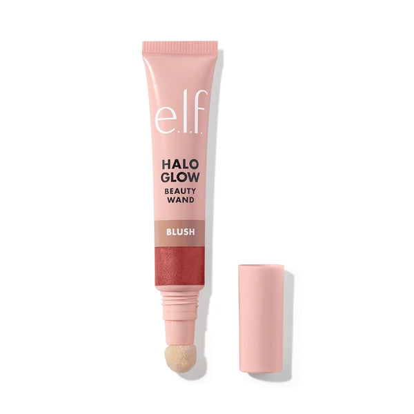 Halo Glow Blush Beauty Wand, Liquid Blush Wand for Radiant, Flushed Cheeks, Infused with Squalane, Vegan & Cruelty-Free, Rosé You Slay - Puck's