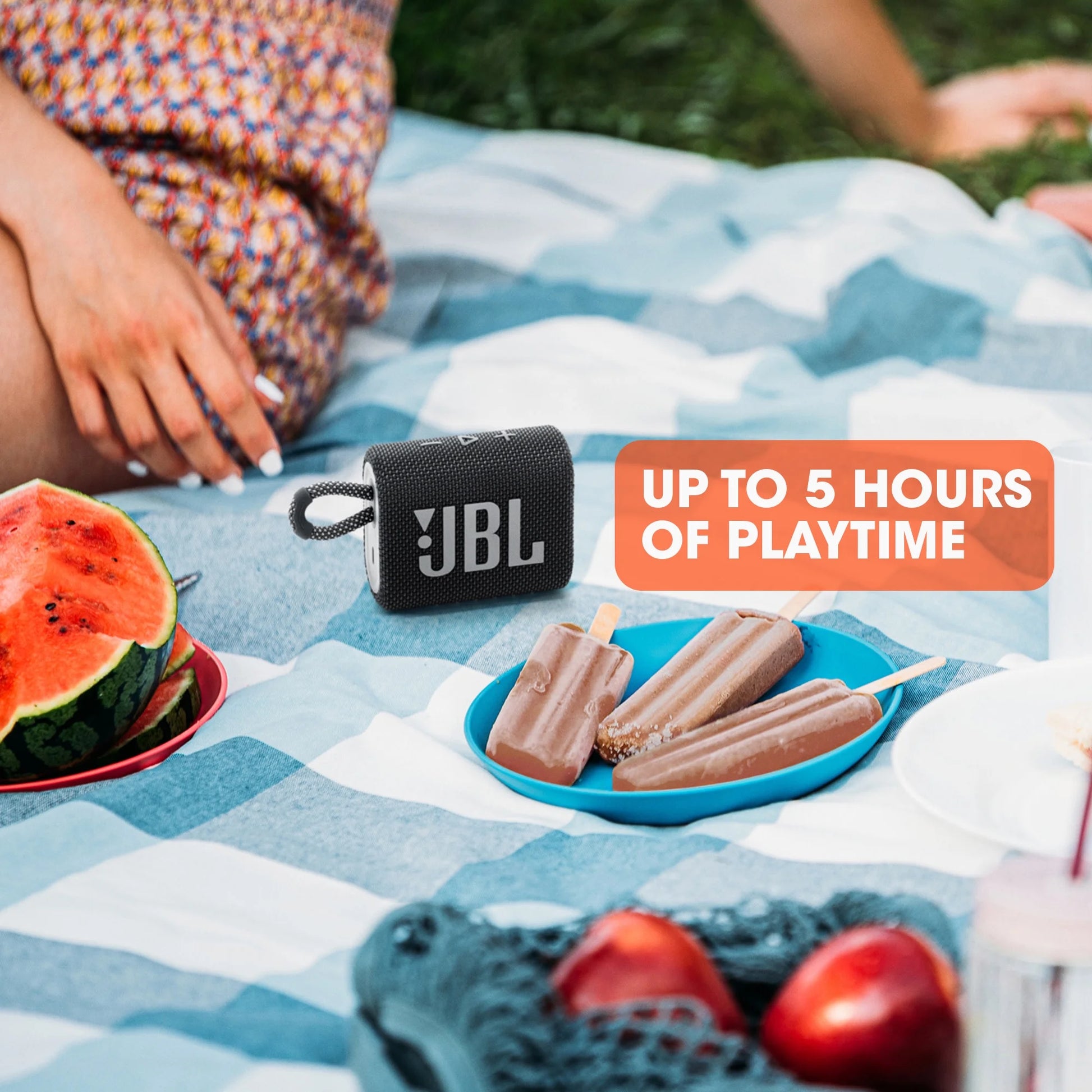 Go 3 - Portable Waterproof Speaker - Black - Puck's